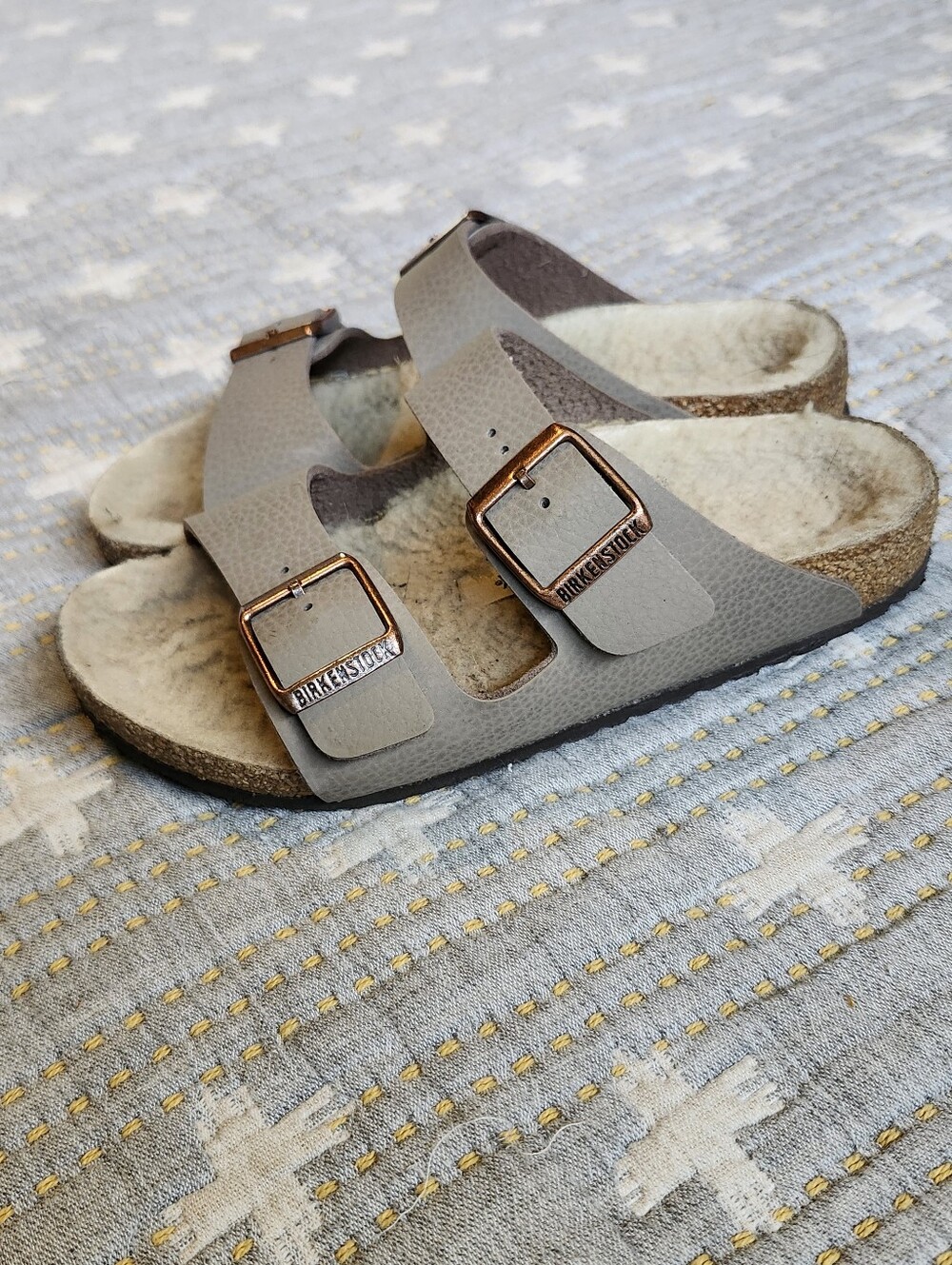 Birkenstock Kids Arizona Shearling Sandals 33 Or 2